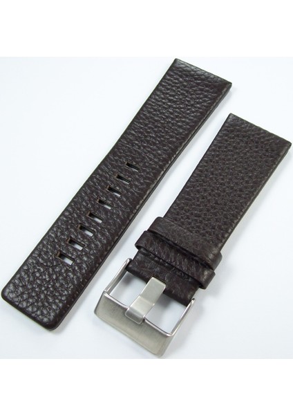 24MM Koyu Kahverengi Deri Saat Kayışı Diesel Model A Saat Kordonu