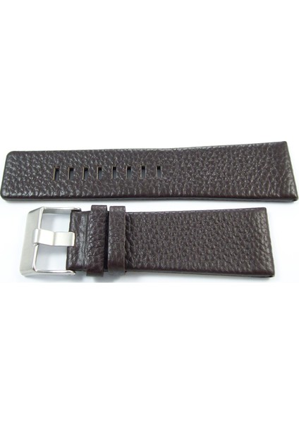 24MM Koyu Kahverengi Deri Saat Kayışı Diesel Model A Saat Kordonu fırsatları