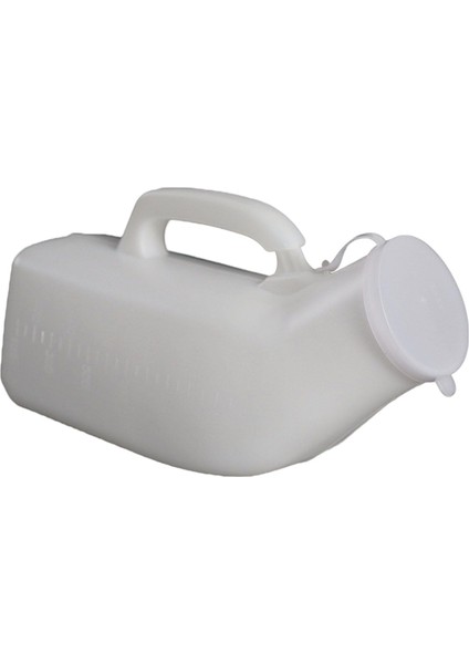 Tutlu ve Kapaklı Erkek Urinal Gezginler Için 1200ML Yatak Beyaz Beyaz (Yurt Dışından)