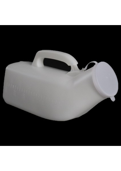 Tutlu ve Kapaklı Erkek Urinal Gezginler Için 1200ML Yatak Beyaz Beyaz (Yurt Dışından)