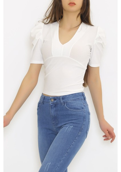 Prenses Kol Bluz Beyaz - 5270.1234.