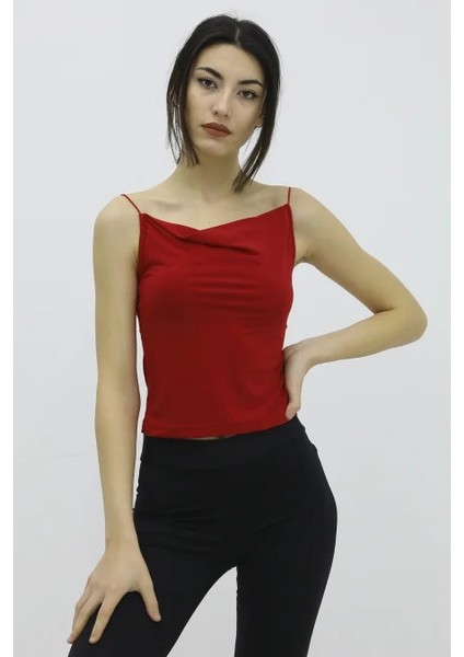 Ip Askılı Bluz Kırmızı - P-019894 fiyatları