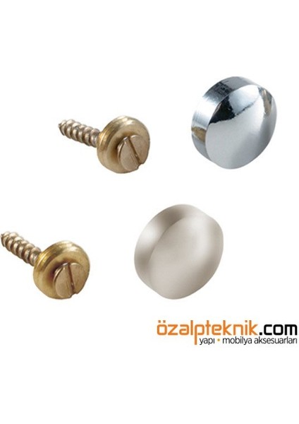 Krom Vida Kapağı Vida 15 Mm Gizleyici Kapak (10 Lu Paket) fiyatları
