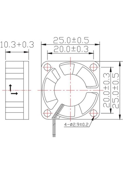 25X25X10 Kare FAN(12V)