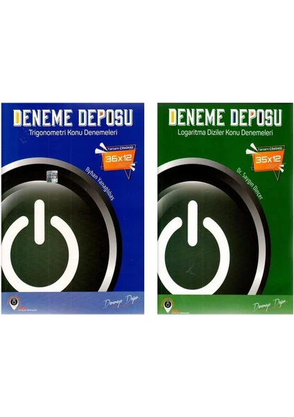 Deneme Deposu Yayınları AYT Trigonometri ve Logaritma Konu Denemeleri Seti 2 Kitap