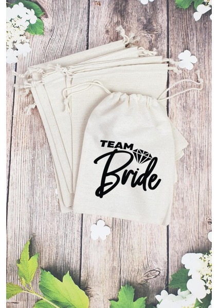 Team Bride Gelin - Nedime Hediye Kesesi - 10 Adet