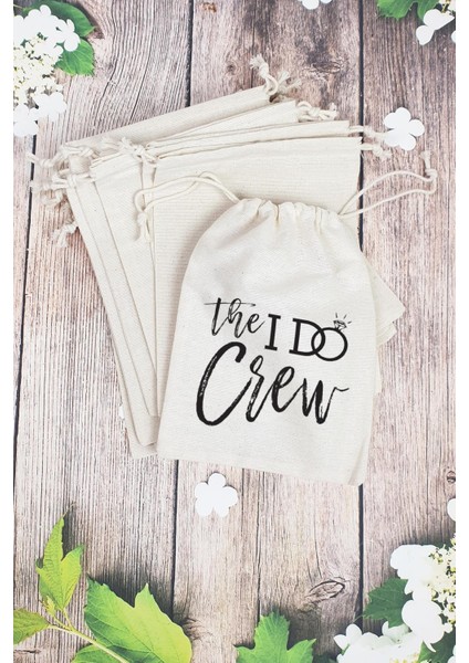 "the I Do Crew" Gelin - Nedime Hediye Kesesi - 10 Adet