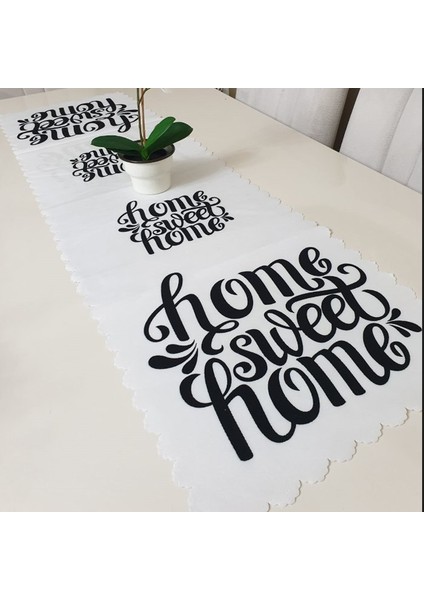 Trendy Home Sweet Home Dekoratif Runner 40 x 140 cm