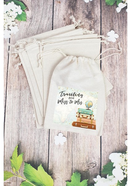 "travelling From Miss To Mrs" Gelin - Nedime Hediye Kesesi - 10 Adet