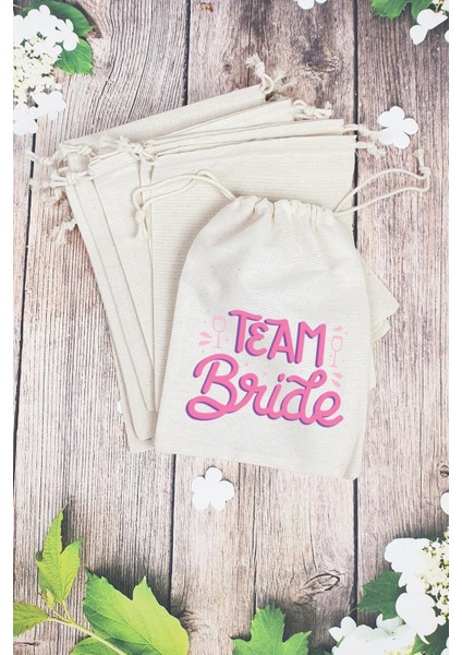 Team Bride Gelin - Nedime Hediye Kesesi - 10 Adet
