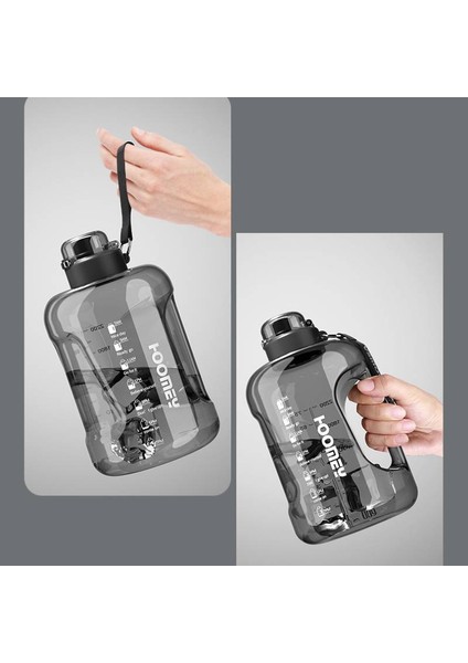 1.5l Büyük Kapasiteli Taşınabilir Su Şişesi - Siyah (Yurt Dışından)