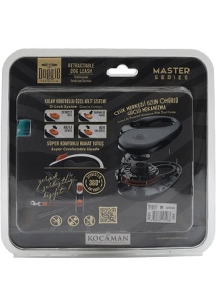 Doggie Otomatik Köpek Tasması Master Seri L Red modelleri