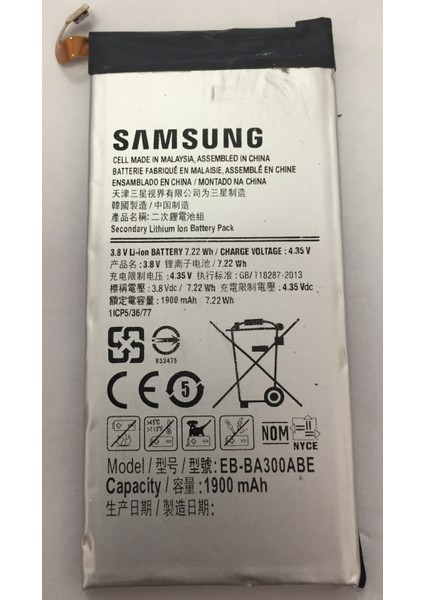 Samsung A3 2015 Batarya EB-BA300ABE 1900 Mah