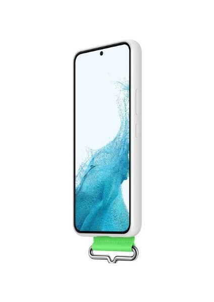 Galaxy S22 Plus Kordonlu Silikon Kılıf - Beyaz EF-GS906TWEGWW