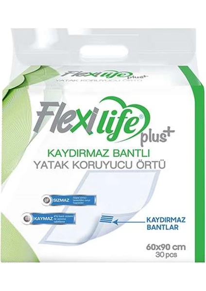 Flexi Life Kaydırmaz Bantlı Çiş Pedi 60X90 cm 30 Adet