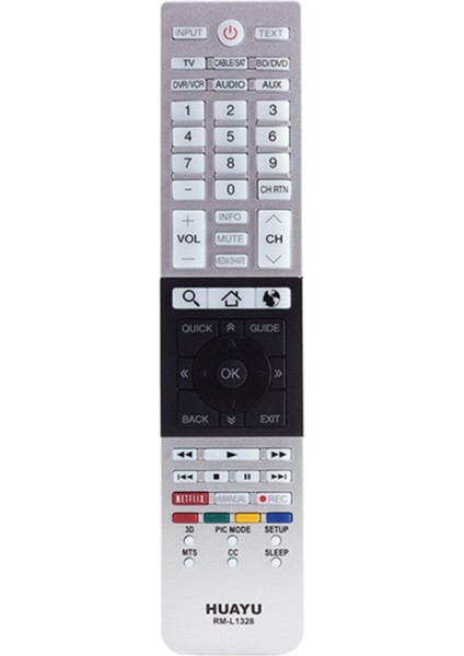 Toshıba Uyumlu Netflıx Tuşlu LCD LED Tv Kumanda RM-L1328 16236