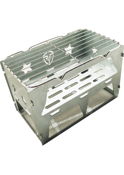 Açık Kamp Sobası Fırın Rüzgara Balkon Barbekü Pinik Küçük Tepsi Olmadan Küçük (Yurt Dışından)