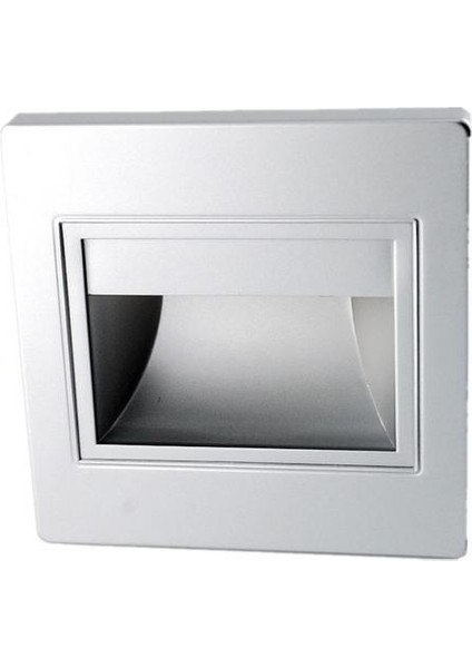 4-11 Pack Dış Mekan 1.5W Gömme Duvar Lambası Indüksiyon Merdiven Lambası E, Siyah, 4 Adet (Yurt Dışından)