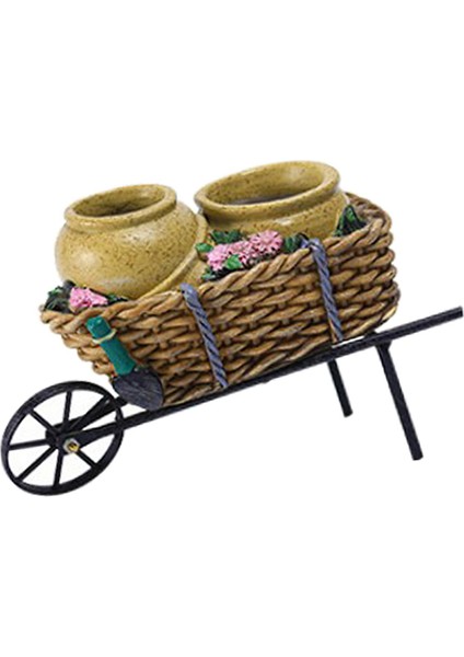 Bahçe Dekorasyonu Sarı Flowerpot Sepet Saksı Süs Dekorasyon Düzeni (Yurt Dışından)