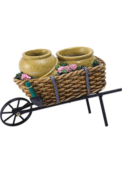 Bahçe Dekorasyonu Sarı Flowerpot Sepet Saksı Süs Dekorasyon Düzeni (Yurt Dışından)