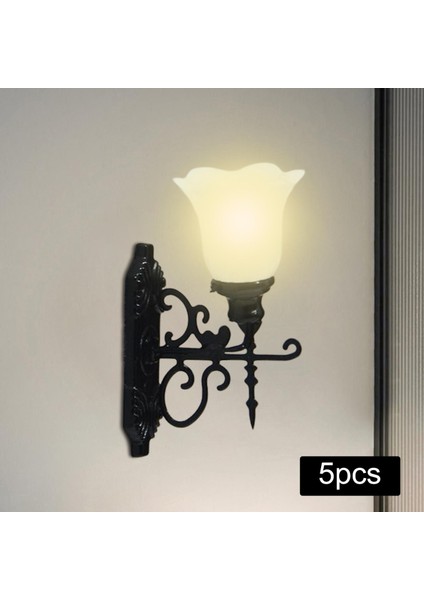 5pcs Vintage Style Miniatür Sokak Işık Modeli Bahçe Yard Stili D Sconce D (Yurt Dışından) indirimleri