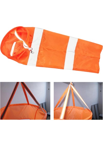 Havaalanı Rüzgar Ripstop Rüzgar Ölçüm Çorap Çantası Park Avı Açık Turuncu 60CM (Yurt Dışından) modelleri