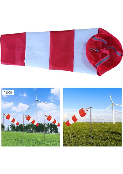 Havaalanı Windsock Ripstop Rüzgar Ölçüm Çorap Çanta Park Avcılığı Açık Kırmızı 150CM (Yurt Dışından) indirimleri