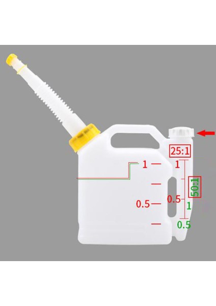 Petrol Karıştırma Şişesi 2-Strok (Yurt Dışından)