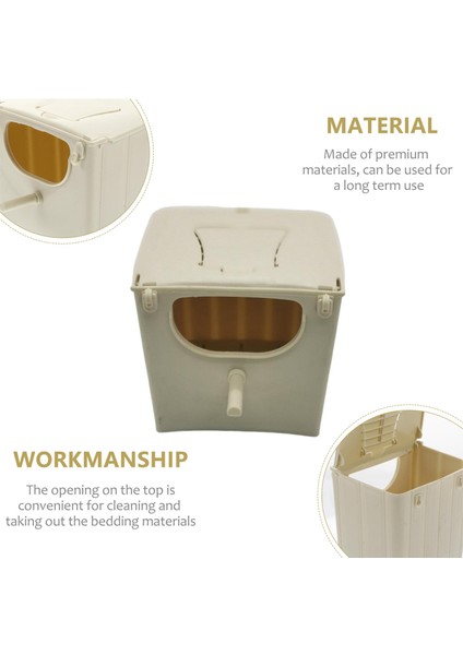 Budgie Bird Hut Box Botth Boolt House Cage Damızlık Kutusu (Yurt Dışından)