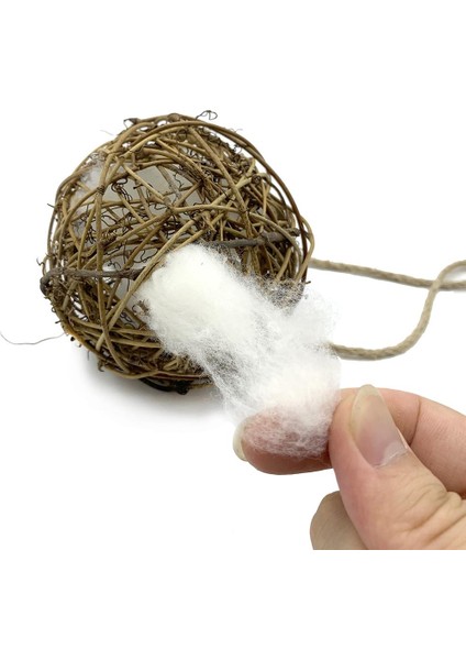 3x Globe Sinek Kuşu Nesters Rattan Balls Papağan Kuşu Yuvalama Açık Bahçe (Yurt Dışından)