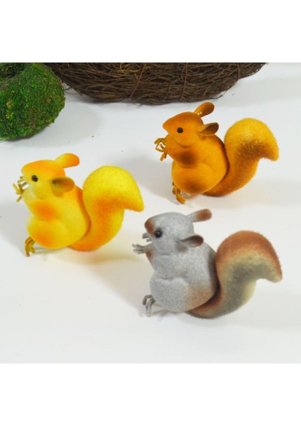 3x Köpük Peri Bahçe Squirrel Süsler Parti Iyilikleri Veranda Balkonları (Yurt Dışından)