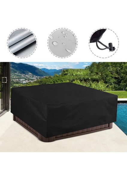Küvet Tozu Kapağı Yüzme Havuzu Protecter Avlusu Açık Koruma Kılıfı 244X244X90CM Siyah (Yurt Dışından) indirimleri