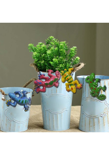 4pcs Gecko Dekor Asma Dekorasyonlar Bahçe Heykelleri Çekme Çimen (Yurt Dışından) fiyatları