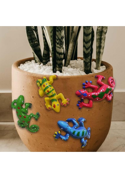4pcs Gecko Dekor Asma Dekorasyonlar Bahçe Heykelleri Çekme Çimen (Yurt Dışından) fırsatları