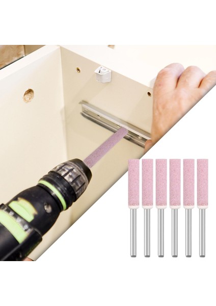 6 Adet Taş Yeşim Oyma 3x5.5 mm Bit Dış Güç Aleti Aksesuarları (Yurt Dışından)