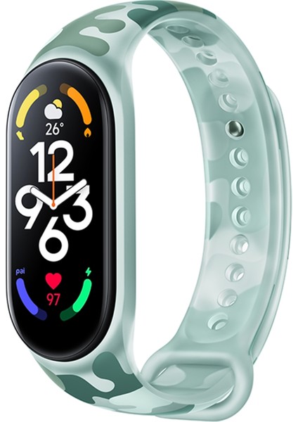 Mi Band 7 / 7nfc Green Için Izle Band (Yurt Dışından)
