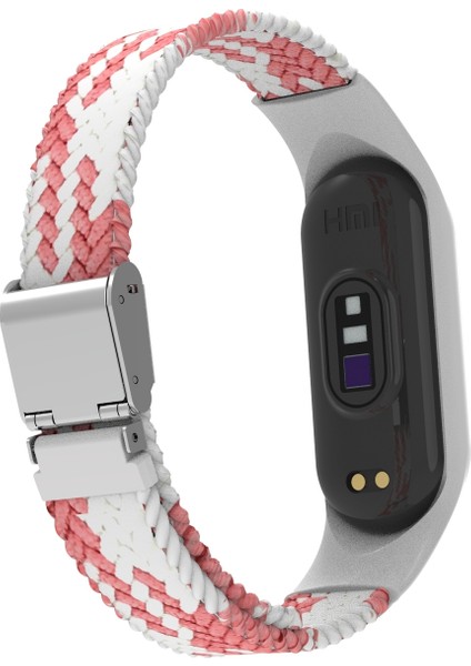 Xiaomi Mi Band 7 Pembe Beyaz Için Naylon Örgülü Saat Grubu (Yurt Dışından) fırsatları
