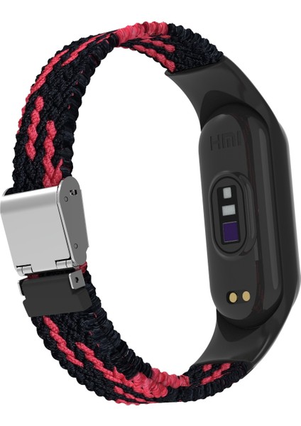 Xiaomi Mi Band 7 Siyah Kırmızı Için Naylon Örgülü Saat Bandı (Yurt Dışından) fırsatları