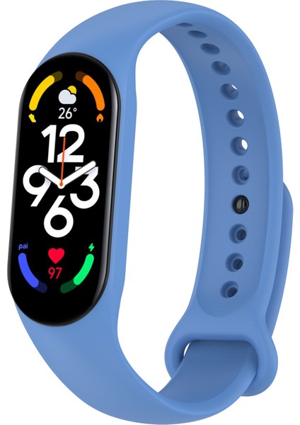 Xiaomi Mi Band 7 Denim Mavisi Için Silikon Saat Grubu (Yurt Dışından)