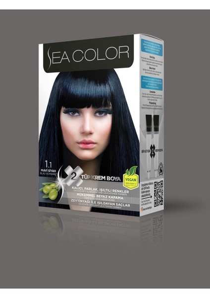 Mavisiyah Saç Boyası 1.1