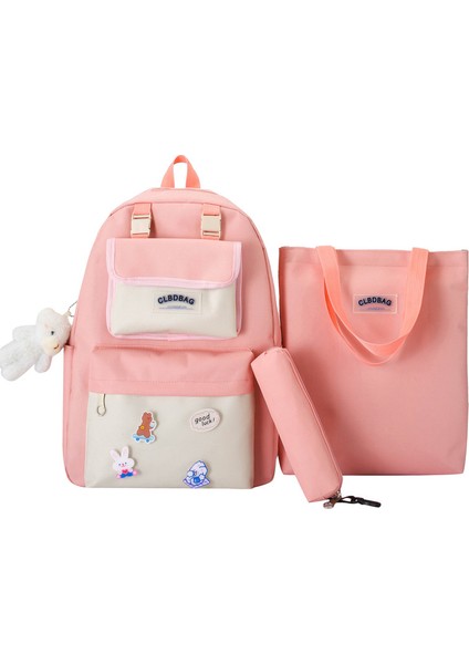 Erkek ve Kız Büyük Kapasiteli Sırt Çantaları 4 Parça Set (Yurt Dışından)