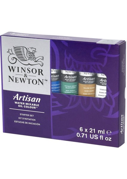 : Artisan Yağlı Boya Tanıtım Seti : 6 Renk x 21 ml