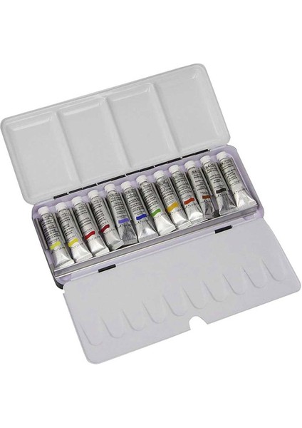 : Professional Tüp Suluboya Seti : 12 Renk x 5 ml Tüp (Metal Kutulu)