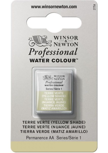 : Professional Yarım Tablet Suluboya : Terre Verte (Yellow Shade) 638 S.1