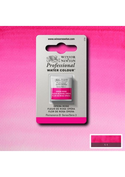 : Professional Yarım Tablet Suluboya : Opera Rose 448 S.2