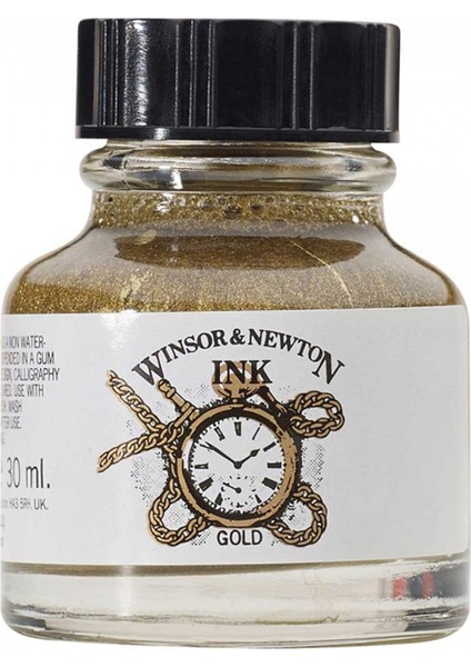 Winsor & Newton : Çizim Mürekkebi : 30 ml : Gold 283