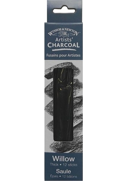 : Willow Charcoal Kalın Füzen Seti : 12' Li