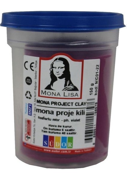 Südor Mona Lisa Mona Proje Kili 150 gr Fosforlu Mor