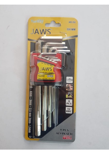 Jaws 9 Parça Uzun Alyan Seti 150 mm