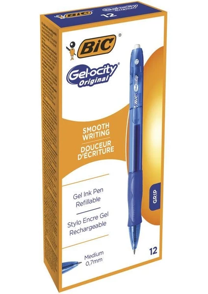 Bic Gelocity Original Jel Kalem Mavi 12'li Kutu